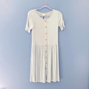 NWT Kate Quinn The Woods blue button down dress